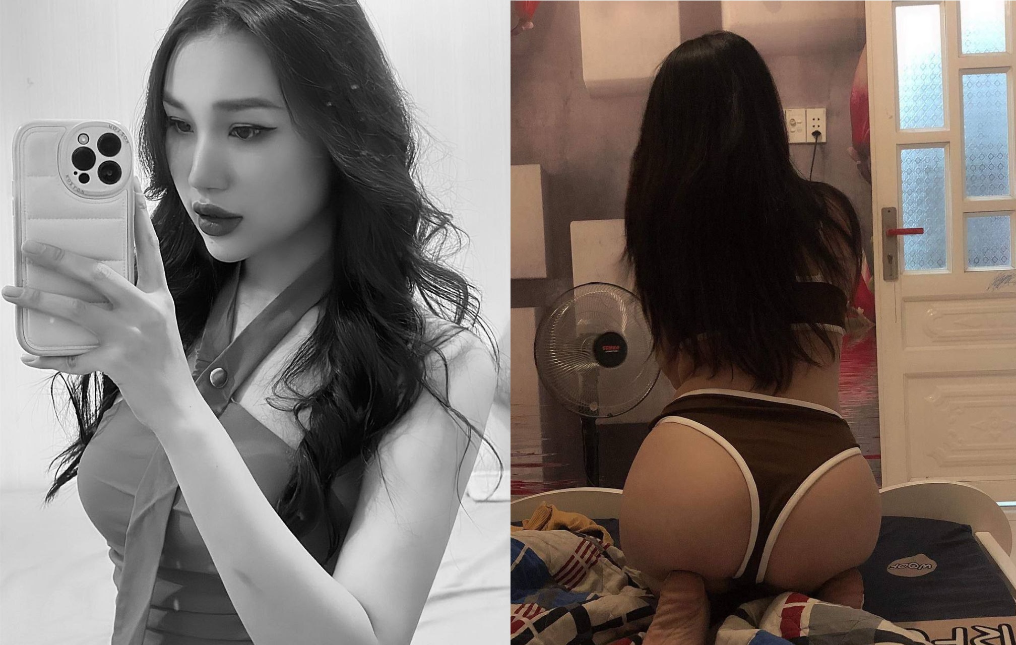 Ngọc Diễm quyến rũ thỏa mãn khao khát trong đêm tối
