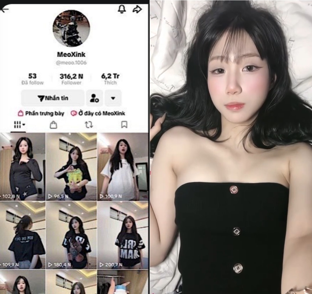Phim sex tiktoker Top sexy Hà Meo Meoxink quyến rũ 18+